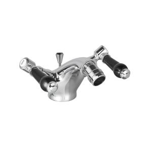 China Chrome Finish Bristan Bidet Taps Monobloc With Double Handle T8153 wholesale