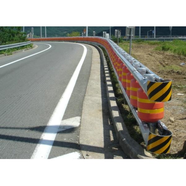 KSI Type Highway Anti - Collision Safety Rolling Barrier / Safety Rolling Guardrail