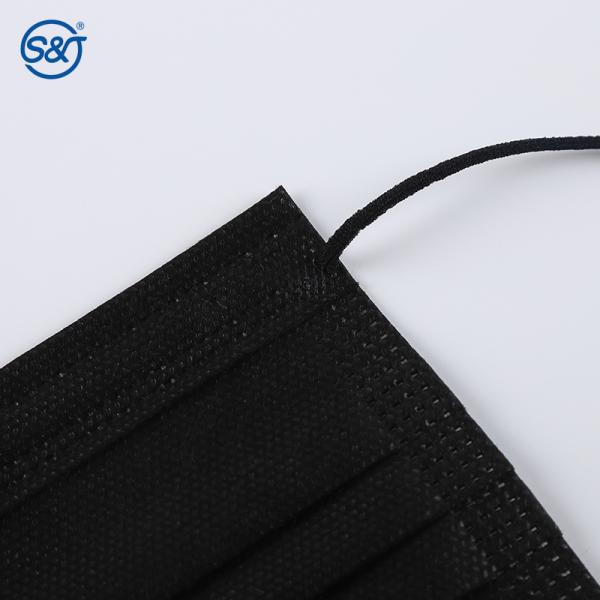 3/4 layer Black Disposable Face Mask Factory Direct Sales Black Disposable Face Mask