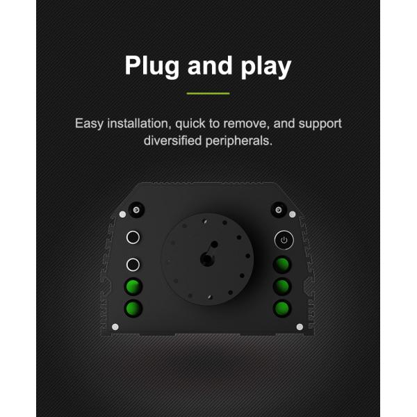 PC Sim Car Racing Simulator Steering Wheel With Pedals