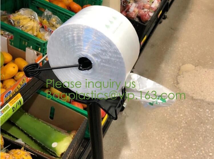 Drawstring Drawtape liner sacks, sachets, closure,shopping biodegradable compostable clear plastic grocery shopping bag,