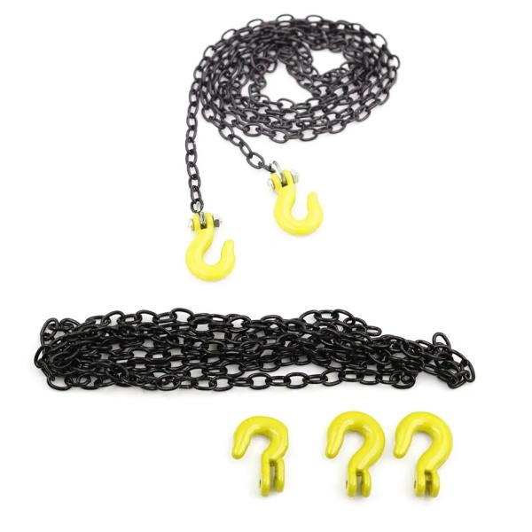 G70 Transport Galvanized Car Tow Chains Hooks Black Finish Test load 48kN Heavy Duty