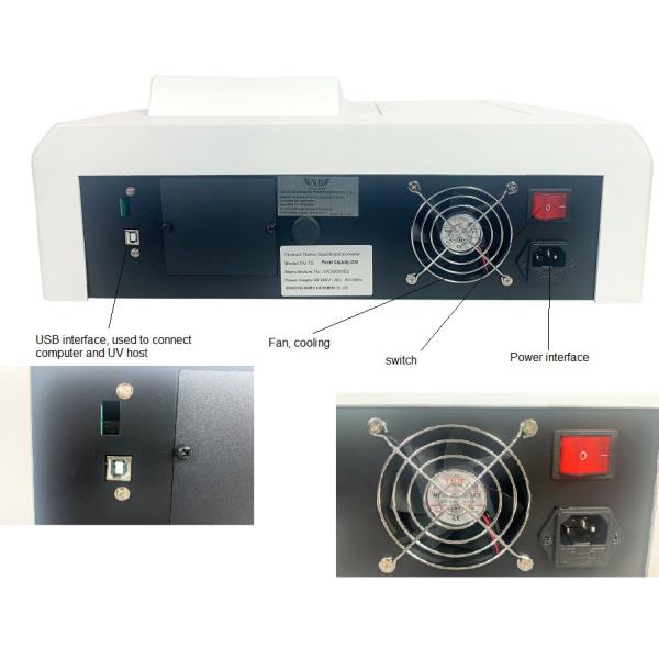 Single Double Beam 320nm 1100nm UV VIS Spectrophotometer