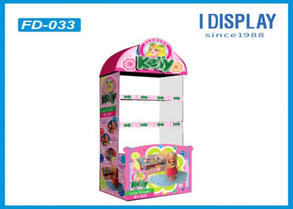 Quality Toys Corrugated Cardboard Floor Displays Stands For Trade Shows for sale
