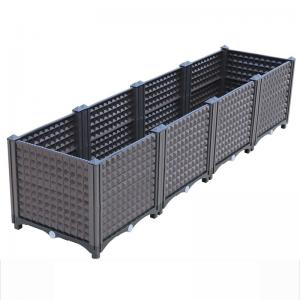 China 160cm Length  Plastic Trough Planter Boxes Recycled Plastic Raised Bed Kits Antirust wholesale