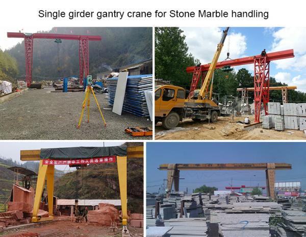 Direct Gantry Crane Manufacturers Stock Yard Double Girder Gantry Crane