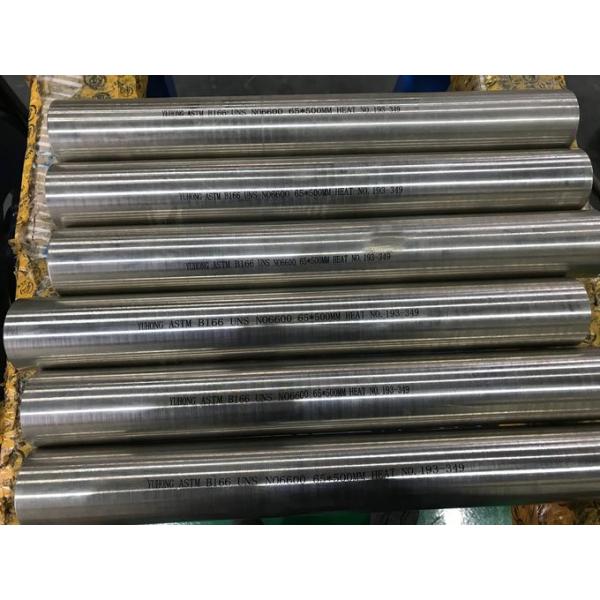 Corrosion Resistant ASTM B166 Nickel Alloy 600 Round Bar 65*500MM.