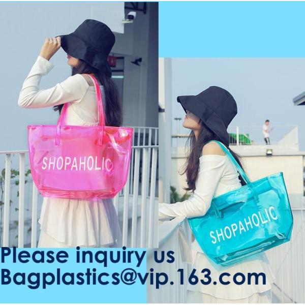 Waterproof Beach Pvc Bag Summer Beach Bag, China Suppliers Transparent PVC Women Bags Tote Beach Handbags