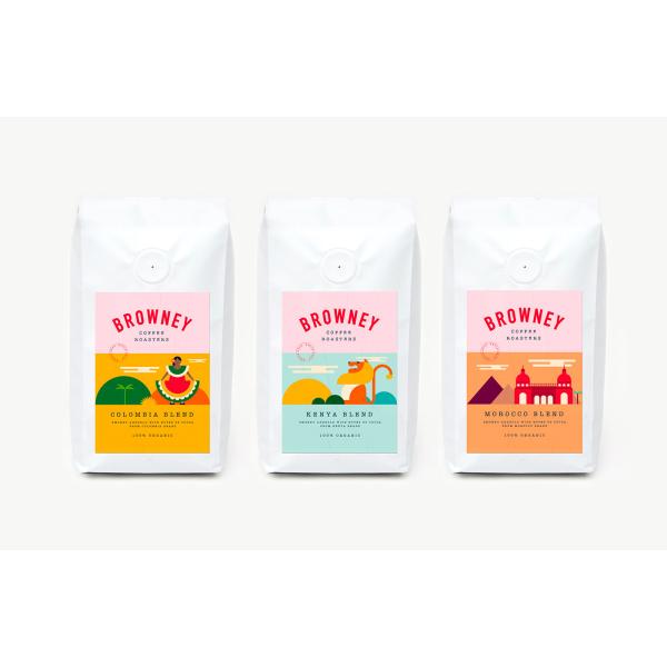 130 Microns Box Bottom Matte Pouch With Valve For 340g Whole Beans