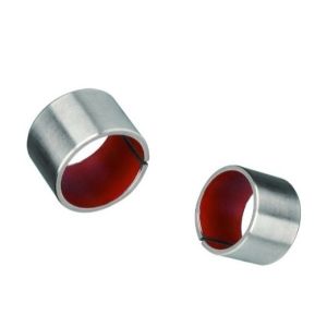 250N/mm² Self Lubricating Red PTFE Metal Polymer Bearings