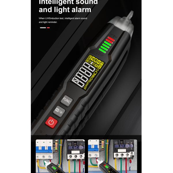 HT122 Digital Pen Type Multimeter DC AC Voltage Tester Smart Multi-meter NCV Phase Sequence Auto Ranging Multimetre