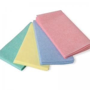 China Durable Polyester Non Woven Clothing , Twill Pattern Non Woven Kitchen Wipes on sale