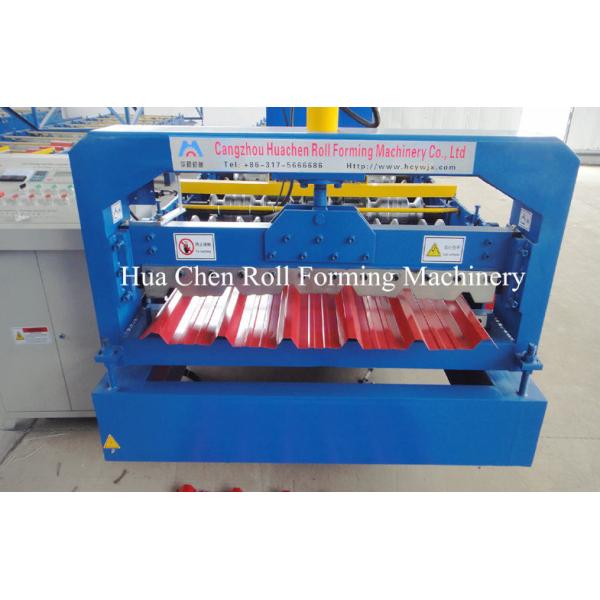 Asia Market 914 Material Roof Sheet Making Machine With SImens PLC Control
