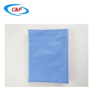 Waterproof SMS Blue Disposable Surgical Drape Split Sheet With Adhesive