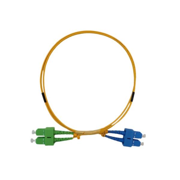 Duplex Fiber Optic Patch Cord SC / APC-SC / UPC SM G652D 2.0mm LSZH 1M3M/5M Stock