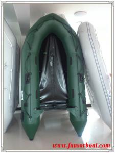 China Chinese inflatable boat for 4 person 0.9mm PVC Plywood floor on sale