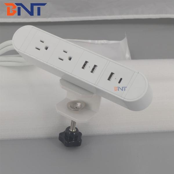 BNT 2020 new arrival easy assemble clamp on socket with type C/US power clip socket in teaching room