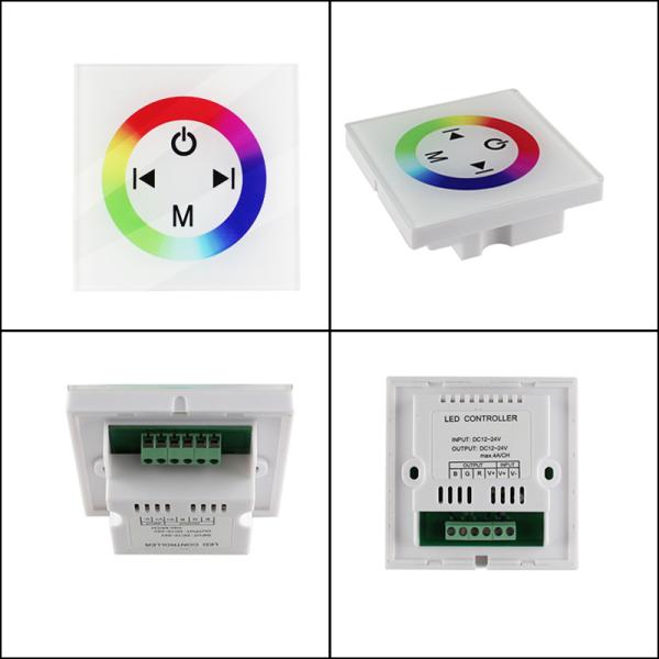 86 Type LED Strip Dimmer Controller With Full Touch Glass Panel