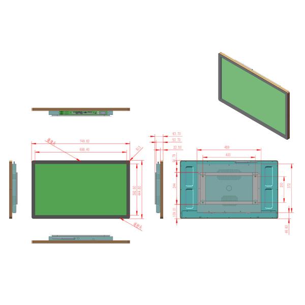 32 Inch Capacitive Touch Monitor Assembly Kit -30C-80C Take Your Industrial Operations to the Next Level