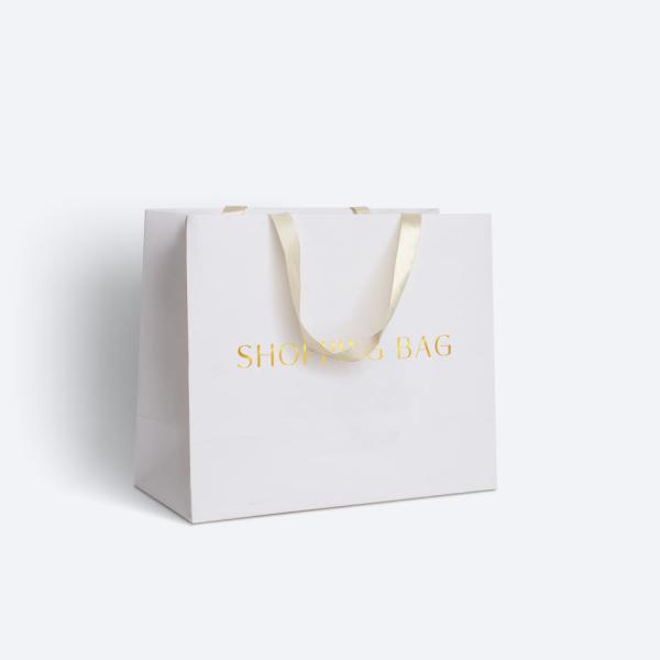 Custom Logo Gravure Printing Christmas Gift Bags With Logo Shopping Bag Hard Paper Bag