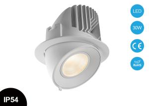 China IP54 30W Adjustable Ceiling Recessed Dimmable COB Gimbal Led Downlight Wall Washer on sale