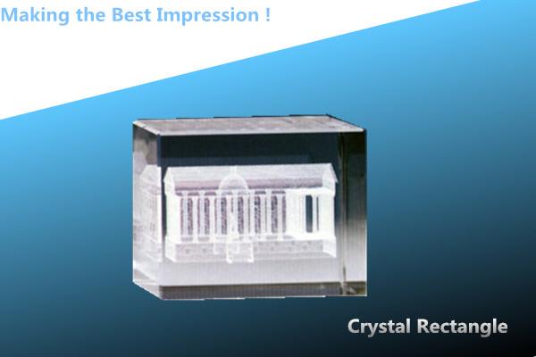Quality 3d image crystal blocks/crystal 3d blocks/blank crystal rectangle/3d engraving crystals for sale