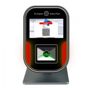 China 5 Inch LCD Display Russia EU Green Pass Scanner QR Code Scanner Reader wholesale