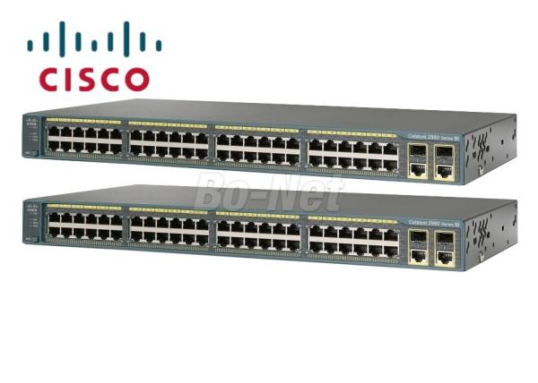 Quality Original New Cisco 48 Port Switch , Cisco Ethernet Switch WS-C2960-48TC-S 48 Port C2960 Series for sale