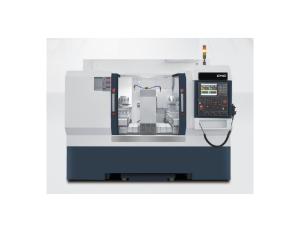 China Precision Dual Spindle Flat Bed Dual Turret CNC Lathe wholesale