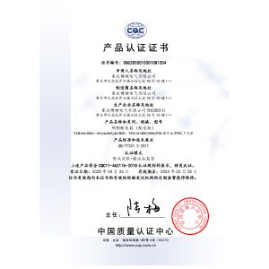 Chongqing Bosun Electrical Co., Ltd. Certifications