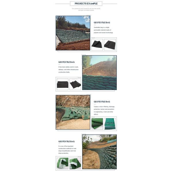 110gsm~800gsm Polyester Geotextile Geobag Grow Bag For Environmental Protection