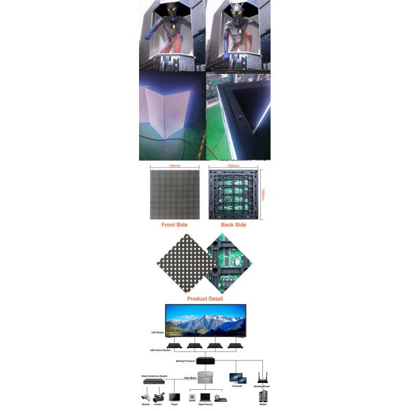Curtain 3D Outdoor Led Display Screen P2.5 P3 P4 P6 P8 P10 Panel