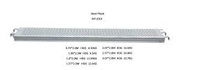 China steel plank ring lock scaffold 3.07/2.57/2.07/1.57/1.4/0.73m*320*1.5mm wholesale