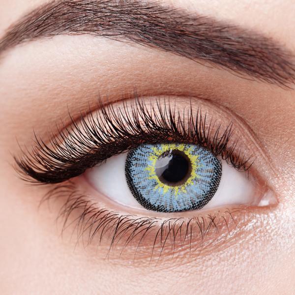 ISO13485 Coloured Limbal Ring Natural Black Contacts Yearly