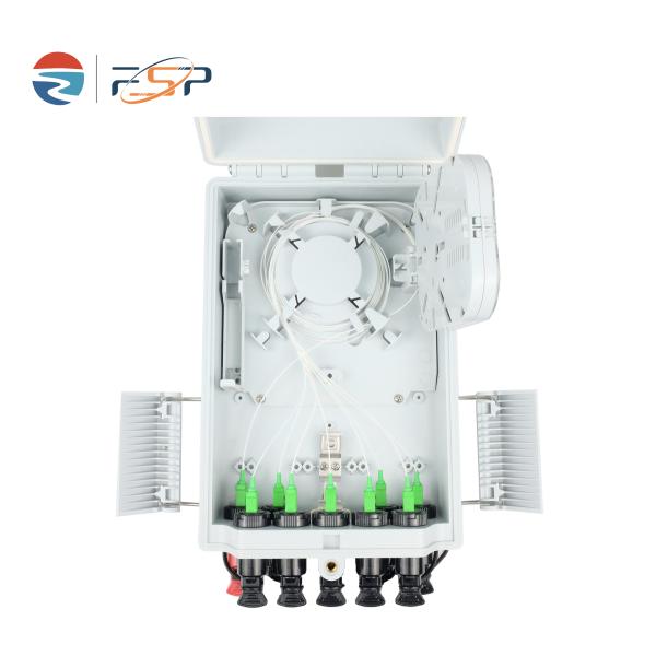 Pre-Connectorized Fiber Distribution Outdoor FTTH 16 Cores Splitters Optic Terminal Box