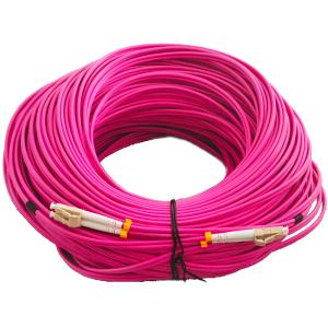 China Multimode Duplex Fiber Optic patch Cable LC - LC OM4 50/125 wholesale