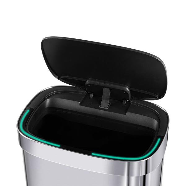 Quality Automatic Rectangle Touchless Smart Trash Can ，SS Smart Sensor Garbage Bin for sale