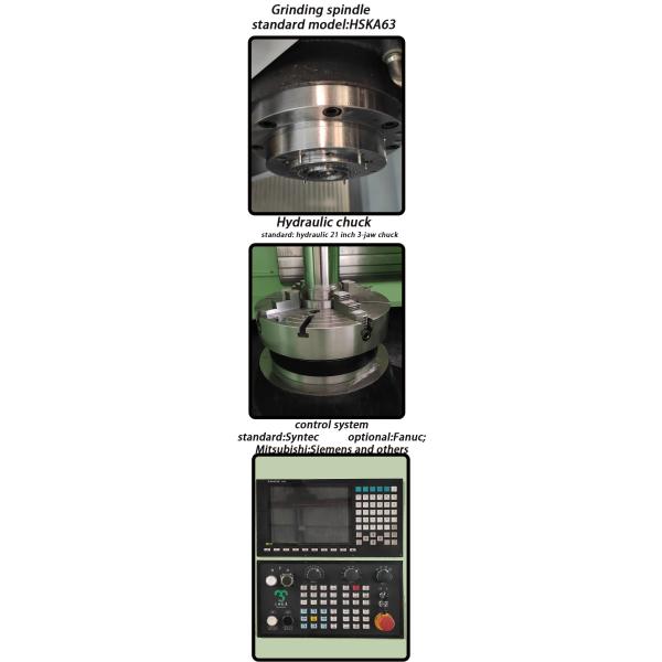 Robust Powerful Turning And Grinding Machine With Servo Hydraulic Turret