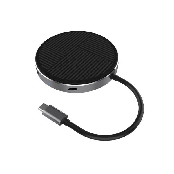 Quality Aluminum Type-C Hub Adapter with USB2.0 USB3.0 Hub USB-C PD and  Wireless Charging Port for sale