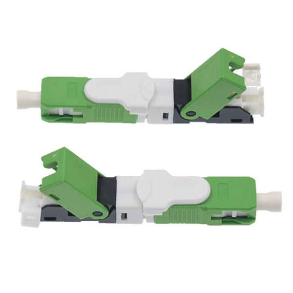 0.2dB Insertion Loss 55dB Return Loss 3D Pass Fiber Optic Fast Connector for FTTH Field Assembly