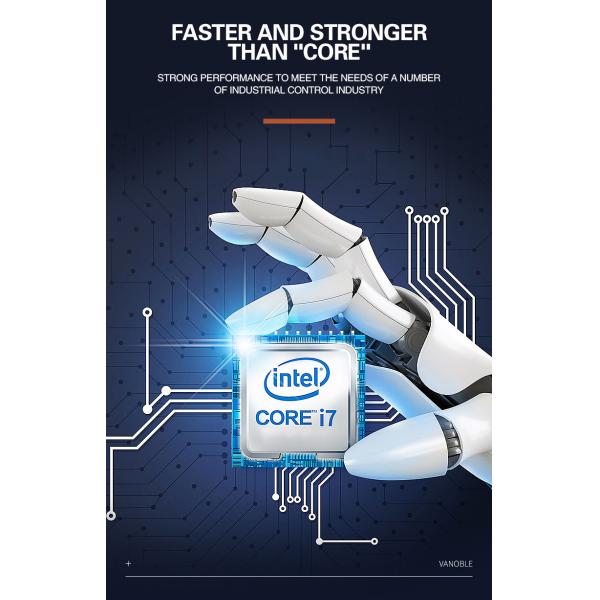 Intelligent Fanless Industrial Computer Embedded Multi Serial Port Mini Mainframe PC