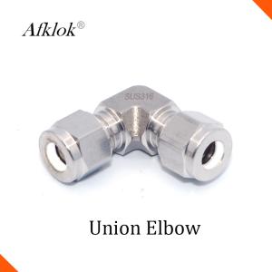 SS316 1/4 Compression pex Equal Elbow natural gas pipe fitting