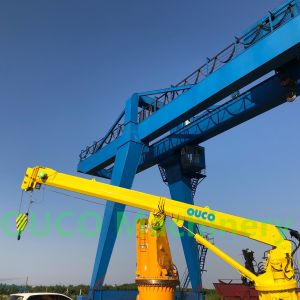 China 0.2t 20m Marine Steel Hydraulic Telescopic Boom Crane on sale
