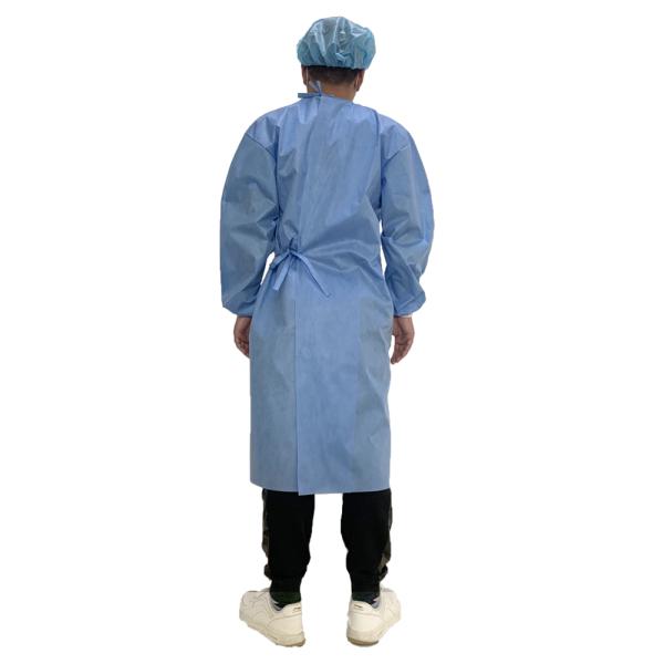 XL XXL XXXL Medical Isolation Gowns Non Woven SMS Patient Operation Gown For Doctors