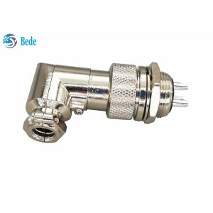 China Panel Mounting Connectors Sets Gx20 Connector Elbow 90 Degrees Right Angle on sale