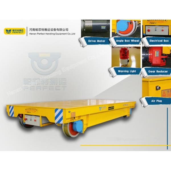 30 Ton Electric Battery Operated Four Wheel Coil Transfer Trolley For Aluminium Steel Coils Transportation