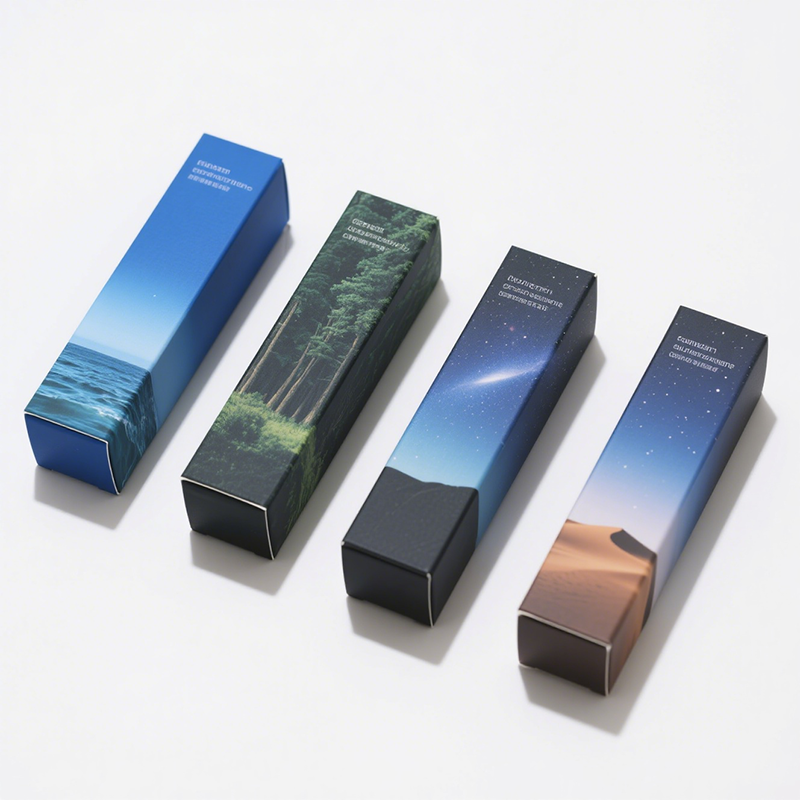 Luxury Black Perfume Gift Box Custom Cosmetic Packaging for Eco Friendly Essential Oil Paper Boxes