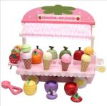 Children'S Wooden Simulation Ice Cream Cone Machine