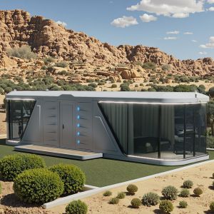 Steel Structure Capsule House with Hollow Glass for Hotels