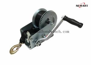 1136kg / 2500LBS 2 Gear Manual Hand Winch Hand Crank Gear Tool Fit Heavy Duty ATV Trailer Boat